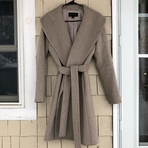 Wool wrap coat